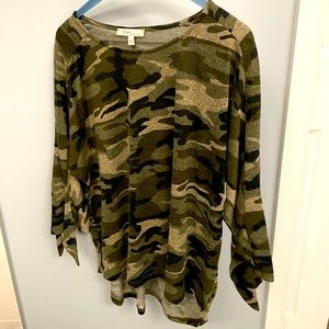Army Print Sweater